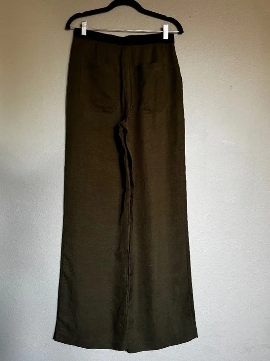 LAMB dark green wide leg pants - Picture 2 of 6